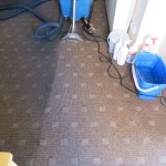 clean and dirty carpet